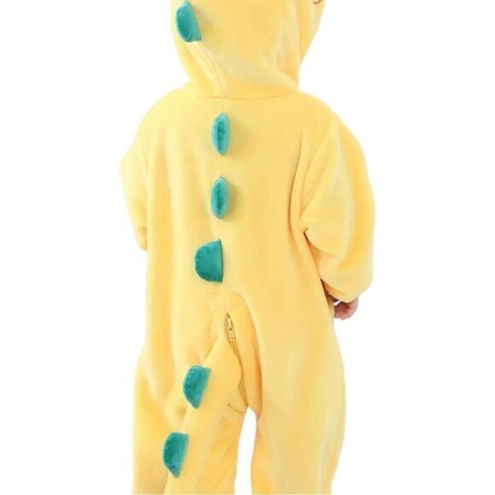 Unisex Baby Animal Costume Winter Flannel Hooded Jumpsuit Halloween Size 13-18 M - Picture 6 of 8